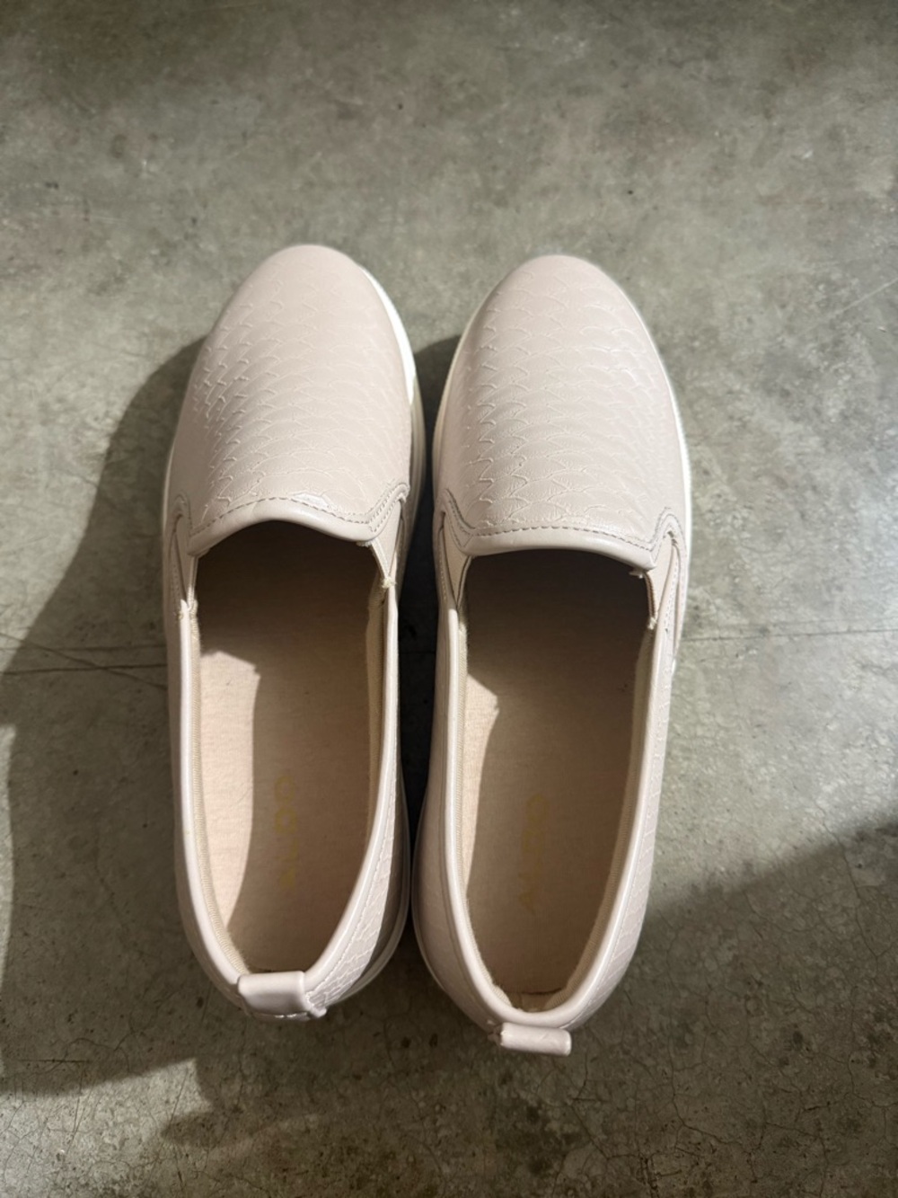 Aldo Women's Slip-On Loafers in Pale Pink
